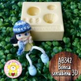 AB342 - Boneca sentadinha 3D