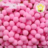 Pompom 1cm - Cor Pink - 20 unidades