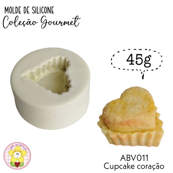 ABV011 - Cupcake coração