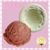 AB585 - Bola de sorvete realista com borda