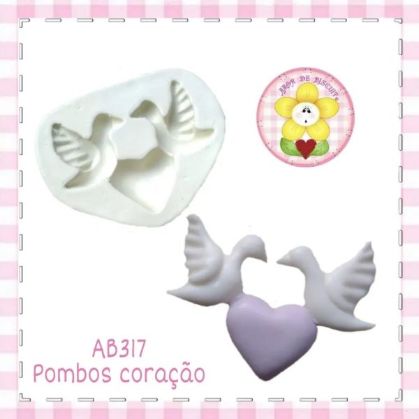 AB317 - Pombos coração