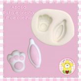 AB050 - Pata e orelha P de coelho - Coleção Páscoa