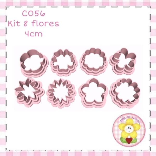 C056 - Kit flores 4cm