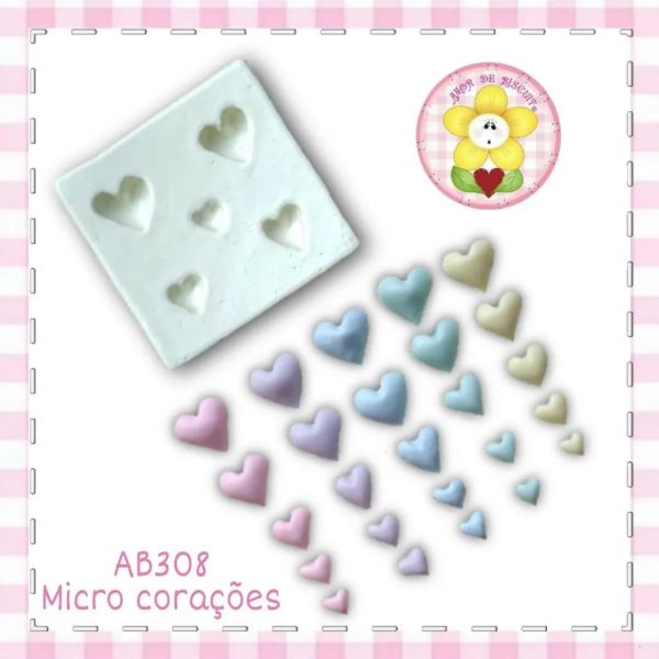 AB308 - Micro corações - Coleção corações