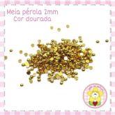 Meia pérola 2mm (micro) cor dourado
