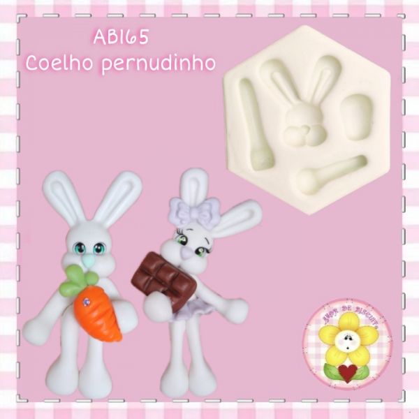 AB165 - Coelho pernudinho - Coleção Páscoa
